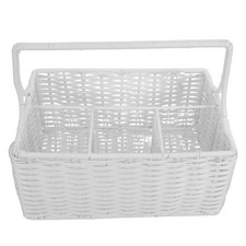 Panier De Rangement Vaisselle Imitation Rotin Cuisine Porte Couverts