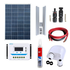 Kit panneau solaire photovoltaïque 100W motorhome Contrôleur PWM
