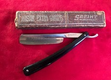 rasoir ancien SREIHT QUALITE GDD 1927 lame gravee rare antique cut throat razor