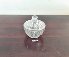 Vintage Original Verre Transparent Théière Avec Bouchon Bibelot Boîte Décoratifs