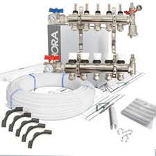 Kit Collecteur plancher chauffant hydraulique nourrice et tube PER Taille - Kit