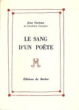 TRÈS RARE EO N° 10 HC SUR PUR FIL JEAN COCTEAU + 12 DESSINS : LE SANG D'UN POÈTE