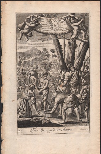 1712 belle gravure bible - gravure, exode