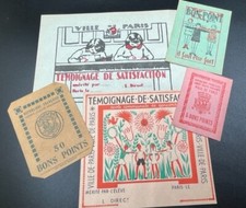 LOT 5 BONS POINTS/RECOMPENSE /VILLE DE PARIS/ ECOLE SCOLAIRE ANCIENS  OLD SCHOOL