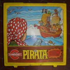 VINTAGE CONGOST PIRATA BOUM 1981 MALLETTE VIDE DE JEU ANCIEN DE PIRATE Déco