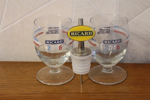 Neuf verres ricard euro - /, 2
