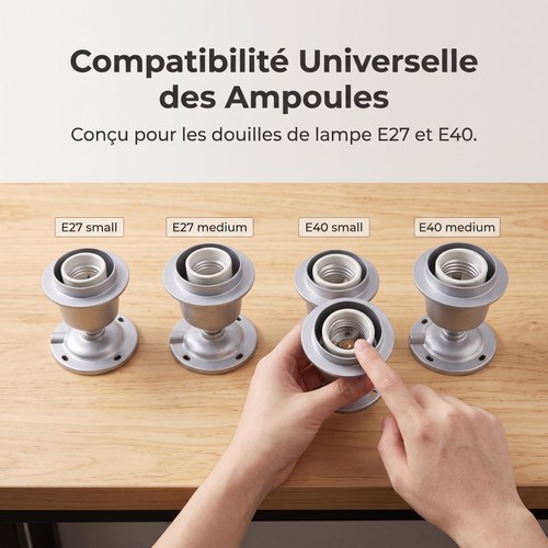 Abat jour pour - e27, ou