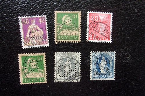 Suisse timbres - 6,