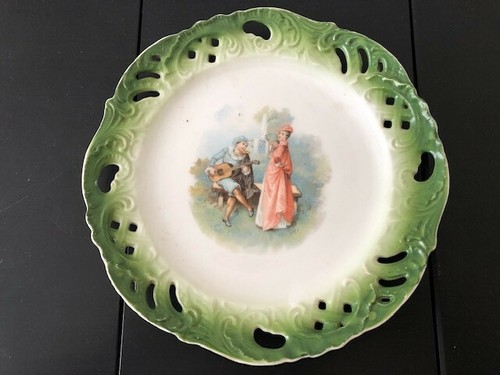 Assiette faïence ancienne - assiette,