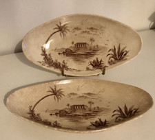 2 Anciens Raviers Gien médaille d'or  Vues d'Orient