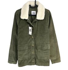 Veste En Velours Côtelé En Coton Vert Foncé Pour Femmes Taille EU 40 UK 12 US 10