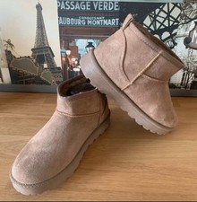 Bottines Avec Fourrure Classique Mini Chaussures Hiver Chaudes Confort 38