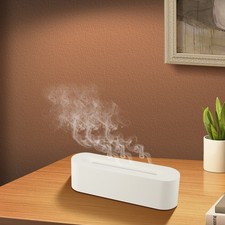 Humidificateur d'air flamme simulé diffuseur d'huile essentielle avec paramètr