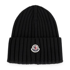 Moncler Bonnet en tricot avec