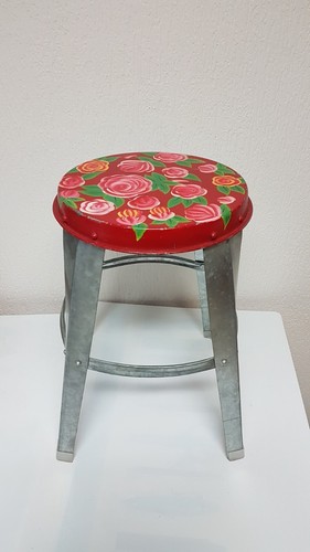 Tabouret metal decoration - 2x,