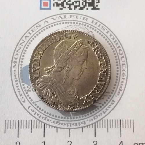 Louis xiv demi écu portrait - xiv,