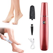 Râpe à Pieds Pédicure Electrique, Ponceuse Pied, avec 2 Rouleaux de Rechange ...