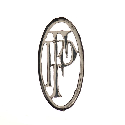 Monogramme lettre argent - en,