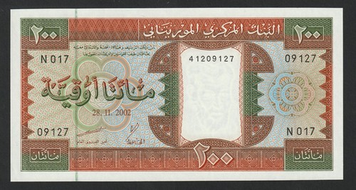 200 ouguiya mauritanie 2002 - 200,