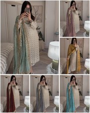 READYMADE GEORGETTE SALWAR KAMEEZ COSTUME PLAZZO PANTALON INDIEN KURTI...