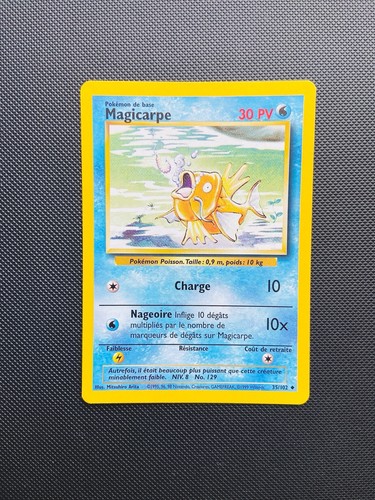 Carte pokemon magicarpe 102 - carte,