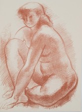 Antoniucci VOLTI : Nu au regard rêveur - Lithographie originale