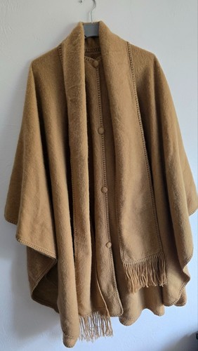 Poncho pull cape beige