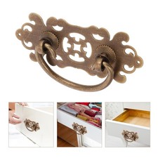  2 Pcs Bouton De Tiroir Poignée Porte Extérieure Boutons En Laiton