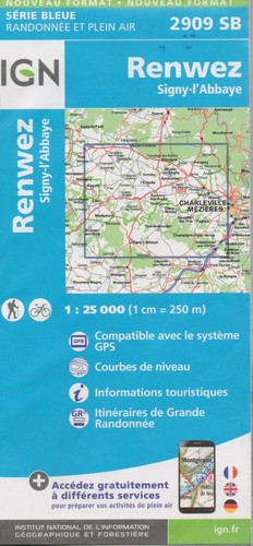 Carte randonnee serie bleue - carte,
