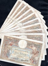 Lot de 10 billets anciens – France – 100 Francs Merson  – Banque de France (c13)