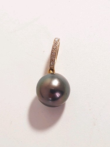 Pendentif perle tahiti - de,