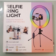 Anneaux Lumineux LED 26cm Trépied Réglable Selfie Ring Light 360° Télécommande