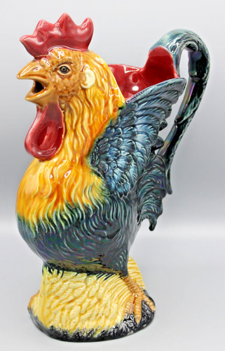 Old pitcher slipper rooster - pitcher,
