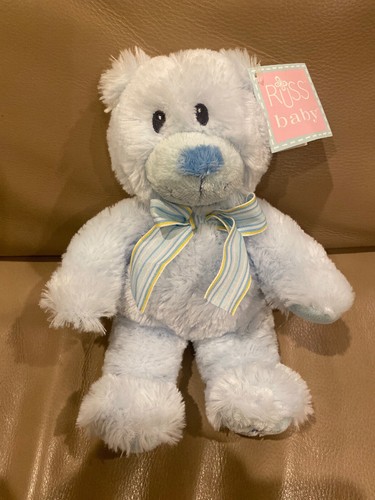 Russ first teddy blue plush - russ,