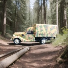 1.43 RENAULT fourgon bâché Bfp  "PRIMAQUATRE" SS Front Normandie 1944 camouflage