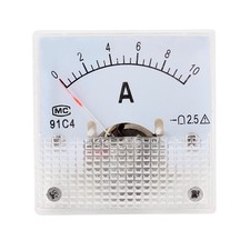 0-10A Aiguille Ampères Compteur Ampèremètre 91C4