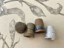 4 anciens dés à coudre Publicitaires - Cablé Louis d'or & Lessive Phénix