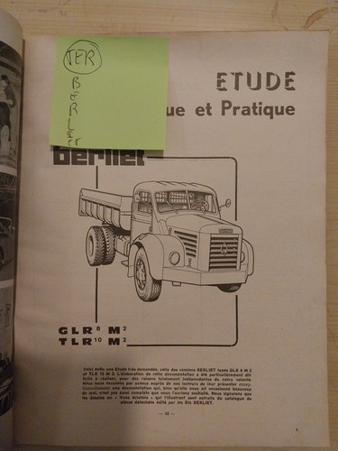 Revue technique berliet - revue,