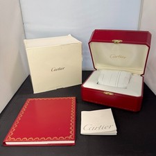 Boîtier de montre Cartier rouge COWA 0049 livret 100 % authentique FZ8677