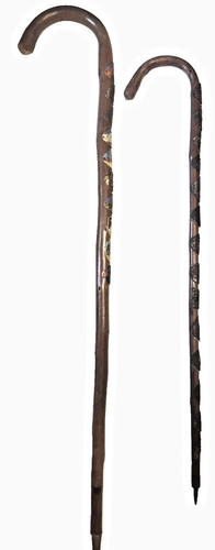 Paire vieux bâtons de - de,
