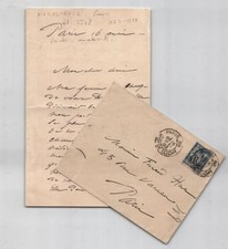 Louis Morel-Retz, dit Stop - Lettre autographe signée adressée à Fernand Hue
