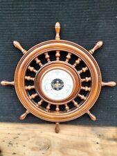 Baromètre Vintage en Forme de Gouvernail Précision Rétro Art Deco Voir Photos 