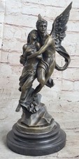 Psyche Cupidon Anges Grec Mythologie Bronze Sculpture Statue Art Vénus Affaire