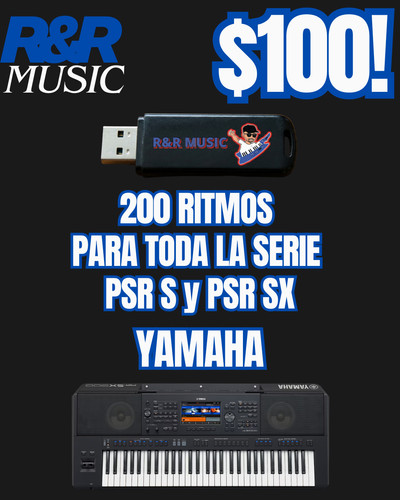 200 ritmos yamaha psr - yamaha,