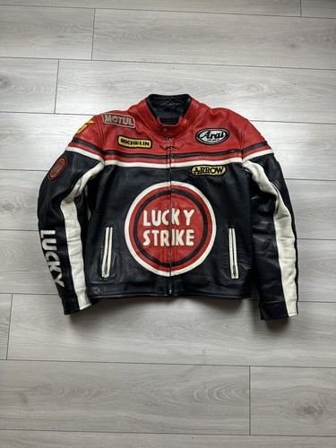 Veste cuir vintage motard - en,