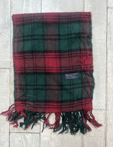 écharpe burberry vert rouge - Écharpe,