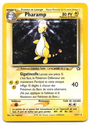 Carte pokémon pharamp 111 - pokémon, 1/111