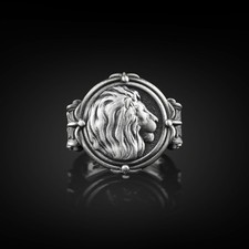 Bague chevalière homme - , en