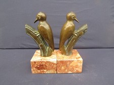 Ancien serre-livres zoomorphe en bronze massif , oiseaux branchés, H. MOREAU ??