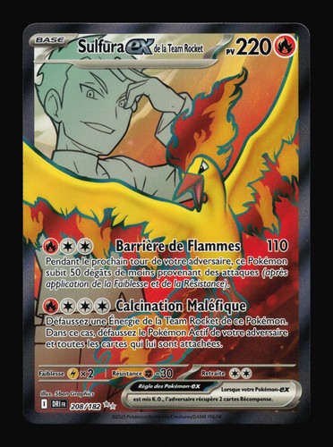 Carte pokémon sulfura - sulfura, ex
